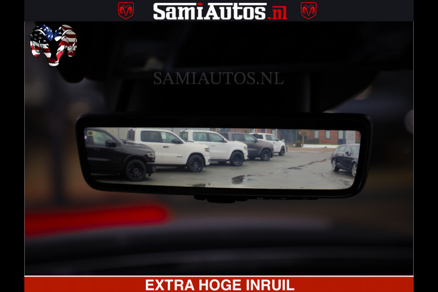 Dodge Ram HULK PACK | LIMITED SPORT | 5.7 V8 HEMI | FEUL WHEELS MAT BLACK | BOM VOL | CREW CAB 5 PERSOONS | DUBBELE CABINE DC | GRIJS KENTEKEN | SFEERVERLICHTING | HUD | LICHTVERING | PANODAK | FULL LED |