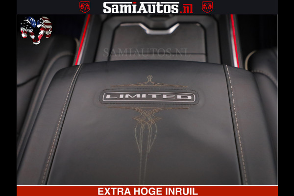 Dodge Ram HULK PACK | LIMITED SPORT | 5.7 V8 HEMI | FEUL WHEELS MAT BLACK | BOM VOL | CREW CAB 5 PERSOONS | DUBBELE CABINE DC | GRIJS KENTEKEN | SFEERVERLICHTING | HUD | LICHTVERING | PANODAK | FULL LED |