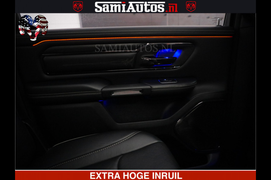 Dodge Ram HULK PACK | LIMITED SPORT | 5.7 V8 HEMI | FEUL WHEELS MAT BLACK | BOM VOL | CREW CAB 5 PERSOONS | DUBBELE CABINE DC | GRIJS KENTEKEN | SFEERVERLICHTING | HUD | LICHTVERING | PANODAK | FULL LED |