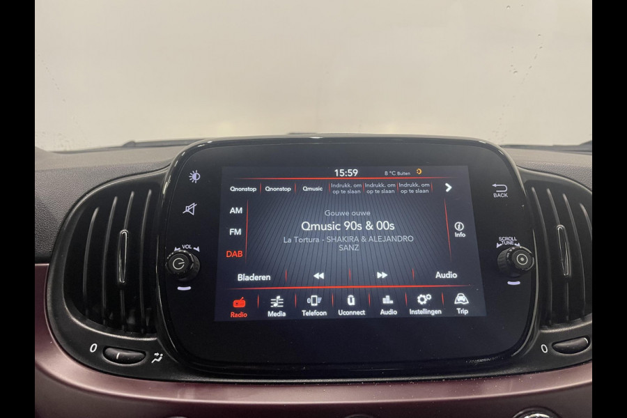 Fiat 500 1.0 Hybrid Star Panoramadak Airco Navi Carplay Design Leder Cruise Control LM Velgen Virtual Cockpit