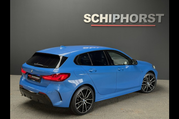 BMW 1-serie 118i M-Sport vol Leer 19 inch Bovag garantie Apple Carplay Misano bleu