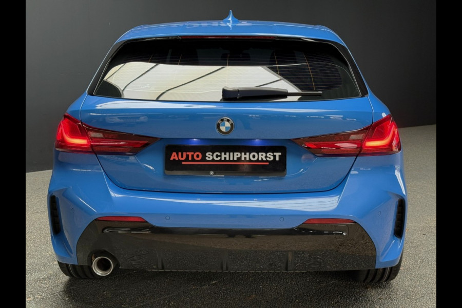 BMW 1-serie 118i M-Sport vol Leer 19 inch Bovag garantie Apple Carplay Misano bleu