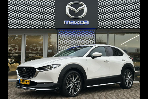 Mazda CX-30 2.0 e-SkyActiv-X M Hybrid Luxury AUTOMAAT | SCHUIFKANTELDAK | 360 CAMERA | AFNEEMBARE TREKHAAK | AERO PACK |
