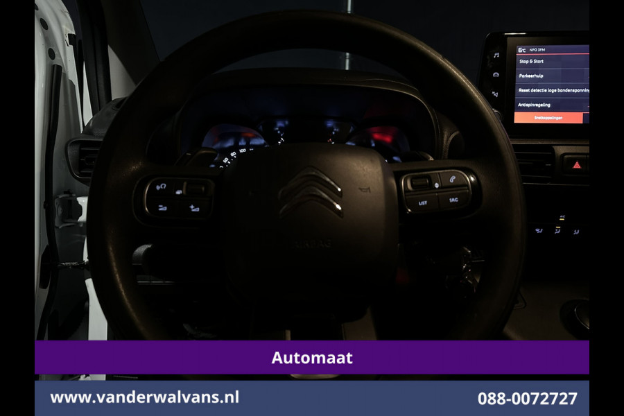 Citroën Berlingo 1.5 BlueHDI 131pk Automaat L1H1 Euro6 Airco | 3-Zits | Apple Carplay | Android Auto Cruisecontrol, Parkeersensoren, Bijrijdersbank, Zijdeur