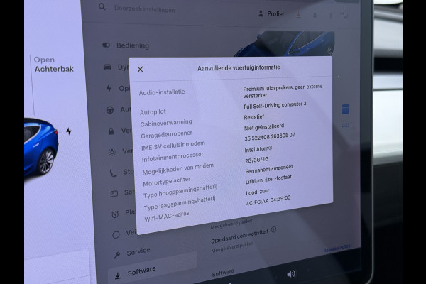 Tesla Model 3 RWD Plus 325PK SOH 91% Lmv 19" Ivoor kleurig Leder 3 AutoPilot Panoramadak Adaptive.Cruise Camera's Elektr.Stuur+Stoelen+Spiegel Navi Ecc Led ACC DAB Voorverwarmen en Keyless via App One-Pedal-Drive 1e Eigenaar Origineel Nederlandse Auto