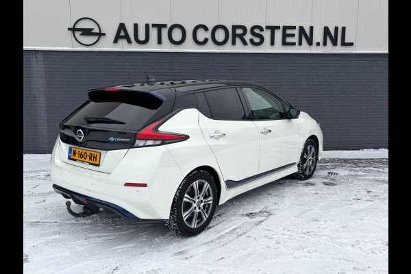 Nissan Leaf e+ Business Executive 62kWh SOH 90% Warmtepomp Trekhaak Leder Navi Ecc Bose®-Hifi Apple Carplay Android Auto Adap.Cruise 360°Camera Stoel+Stuurverwarming Led Two-Tone lak 1e Eigenaar Origineel Nederlandse Auto