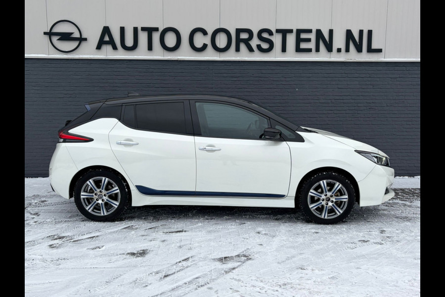 Nissan Leaf e+ Business Executive 62kWh SOH 90% Warmtepomp Trekhaak Leder Navi Ecc Bose®-Hifi Apple Carplay Android Auto Adap.Cruise 360°Camera Stoel+Stuurverwarming Led Two-Tone lak 1e Eigenaar Origineel Nederlandse Auto