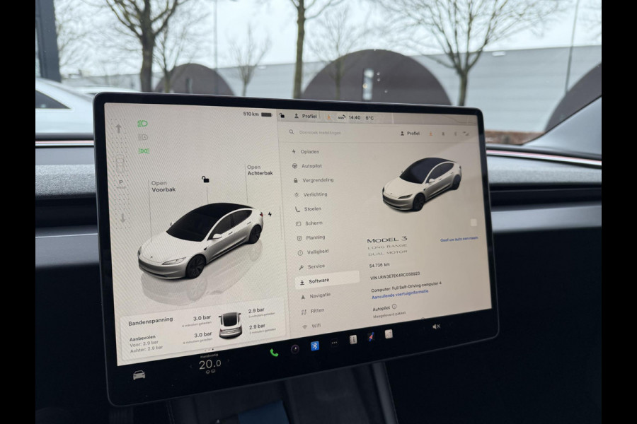 Tesla Model 3 Premium Long Range AWD 78 kWh ORGINELE AFN. TREKHAAK TESLA| AUTOPILOT| STOELVENTILATIE + VERWARMING| VOLLEDIGE TESLA GARANTIE T/M 01/2028 OF 80.000KM| DE HOOGVOLTACCU EN AANDRIJFLIJN TOT 2032 of 192.000KM |