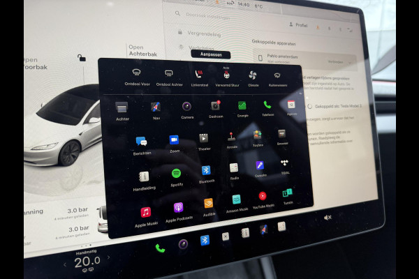 Tesla Model 3 Premium Long Range AWD 78 kWh ORGINELE AFN. TREKHAAK TESLA| AUTOPILOT| STOELVENTILATIE + VERWARMING| VOLLEDIGE TESLA GARANTIE T/M 01/2028 OF 80.000KM| DE HOOGVOLTACCU EN AANDRIJFLIJN TOT 2032 of 192.000KM |