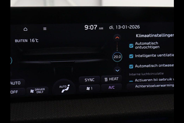 Kia Ev6 Plus 58 kWh | Stoelventilatie | Leder | Warmtepomp | Adaptive cruise | Carplay | Camera | Stoel & stuurverwarming | 19'' | Sfeerverlichting | Navigatie | Keyless