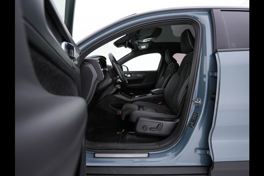 Volvo C40 Recharge Twin Intro Edition 78 kWh AWD [ 3-Fase ] {SOH-87%} (INCL-BTW) Aut. *HEATPUMP | PANO | LEATHER-ALCANTARA | DIGI-COCKPIT | FULL-LED | HARMAN/KARDON | TOPVIEW | NAVI-FULLMAP | ECC | PDC | KEYLESS | HEATED-SPORTSEATS | TOWBAR | PRIVACY-GLASS | 20