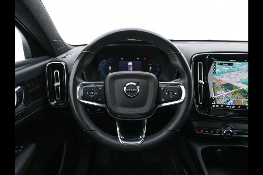 Volvo C40 Recharge Twin Intro Edition 78 kWh AWD [ 3-Fase ] {SOH-87%} (INCL-BTW) Aut. *HEATPUMP | PANO | LEATHER-ALCANTARA | DIGI-COCKPIT | FULL-LED | HARMAN/KARDON | TOPVIEW | NAVI-FULLMAP | ECC | PDC | KEYLESS | HEATED-SPORTSEATS | TOWBAR | PRIVACY-GLASS | 20