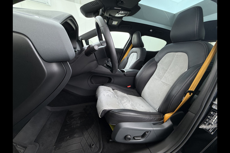 Polestar 2 PERFORMANCE LR AWD 78kWh Adap.Cruise Panoramadak Harman&Kardon® Leder-Alcantara Navi Ecc Apple Carplay Android Auto 360°Camera D SOH 91% 4WD Stuur-Stoel-Achterbankverwarming Elek.Achterklep Privacy Glas Lmv 20" Led Dodehoekdetectie Rijstrooksensor Wifi 1e Eigenaar Origineel Nederlandse Auto