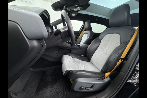 Polestar 2 PERFORMANCE LR AWD 78kWh Adap.Cruise Panoramadak Harman&Kardon® Leder-Alcantara Navi Ecc Apple Carplay Android Auto 360°Camera D SOH 91% 4WD Stuur-Stoel-Achterbankverwarming Elek.Achterklep Privacy Glas Lmv 20" Led Dodehoekdetectie Rijstrooksensor Wifi 1e Eigenaar Origineel Nederlandse Auto