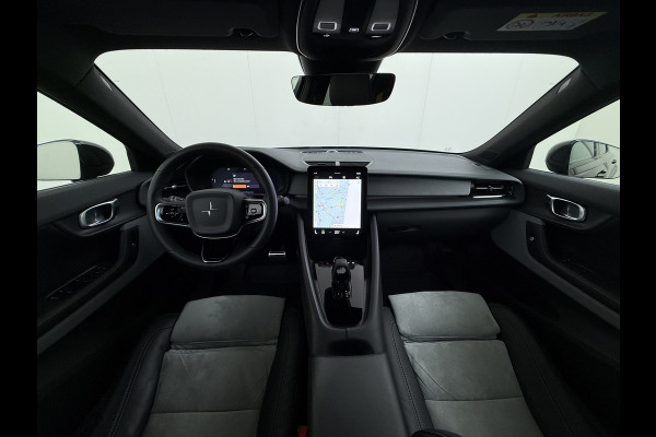 Polestar 2 PERFORMANCE LR AWD 78kWh Adap.Cruise Panoramadak Harman&Kardon® Leder-Alcantara Navi Ecc Apple Carplay Android Auto 360°Camera D SOH 91% 4WD Stuur-Stoel-Achterbankverwarming Elek.Achterklep Privacy Glas Lmv 20" Led Dodehoekdetectie Rijstrooksensor Wifi 1e Eigenaar Origineel Nederlandse Auto