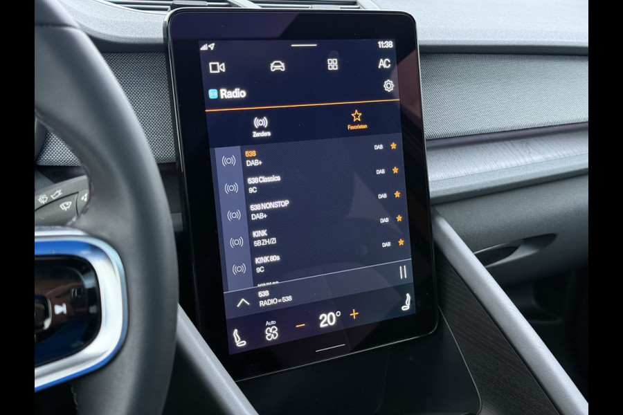 Polestar 2 PERFORMANCE LR AWD 78kWh Adap.Cruise Panoramadak Harman&Kardon® Leder-Alcantara Navi Ecc Apple Carplay Android Auto 360°Camera D SOH 91% 4WD Stuur-Stoel-Achterbankverwarming Elek.Achterklep Privacy Glas Lmv 20" Led Dodehoekdetectie Rijstrooksensor Wifi 1e Eigenaar Origineel Nederlandse Auto