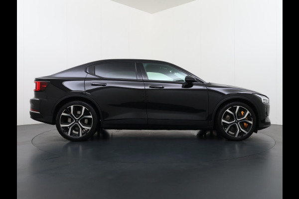 Polestar 2 PERFORMANCE LR AWD 78kWh Adap.Cruise Panoramadak Harman&Kardon® Leder-Alcantara Navi Ecc Apple Carplay Android Auto 360°Camera D SOH 91% 4WD Stuur-Stoel-Achterbankverwarming Elek.Achterklep Privacy Glas Lmv 20" Led Dodehoekdetectie Rijstrooksensor Wifi 1e Eigenaar Origineel Nederlandse Auto