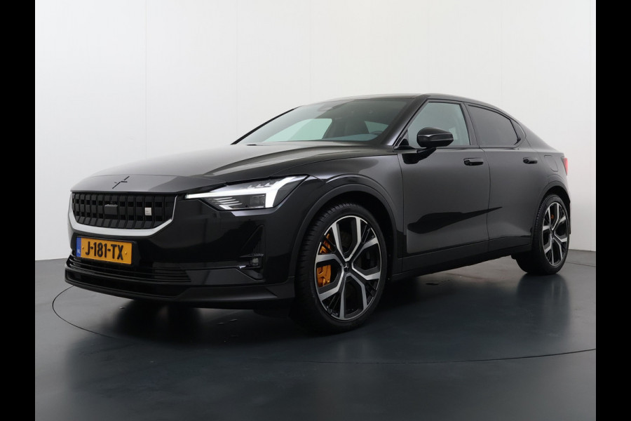 Polestar 2 PERFORMANCE LR AWD 78kWh Adap.Cruise Panoramadak Harman&Kardon® Leder-Alcantara Navi Ecc Apple Carplay Android Auto 360°Camera D SOH 91% 4WD Stuur-Stoel-Achterbankverwarming Elek.Achterklep Privacy Glas Lmv 20" Led Dodehoekdetectie Rijstrooksensor Wifi 1e Eigenaar Origineel Nederlandse Auto
