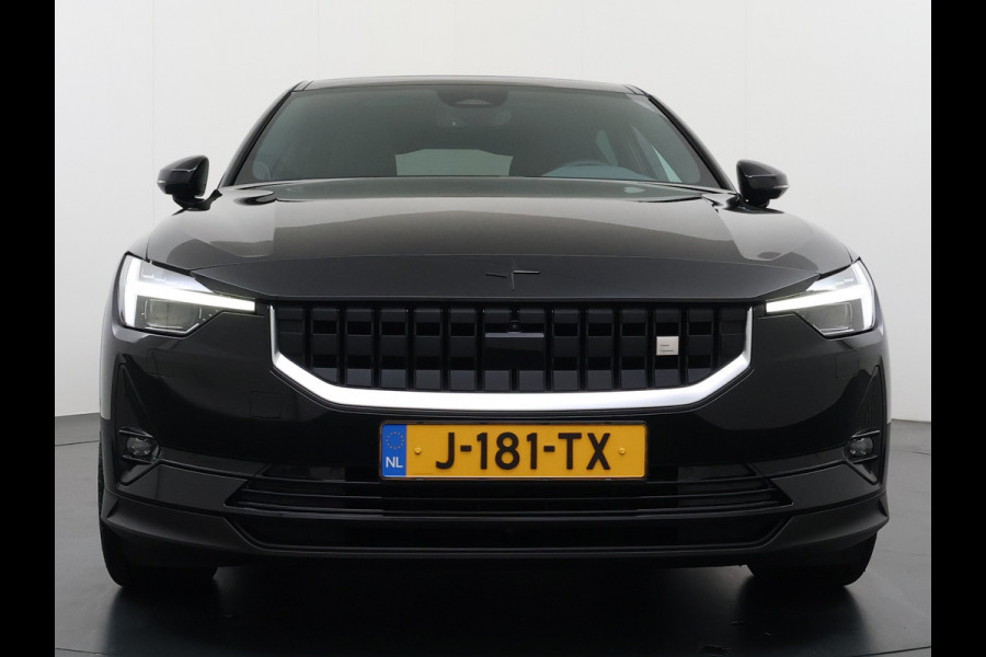 Polestar 2 PERFORMANCE LR AWD 78kWh Adap.Cruise Panoramadak Harman&Kardon® Leder-Alcantara Navi Ecc Apple Carplay Android Auto 360°Camera D SOH 91% 4WD Stuur-Stoel-Achterbankverwarming Elek.Achterklep Privacy Glas Lmv 20" Led Dodehoekdetectie Rijstrooksensor Wifi 1e Eigenaar Origineel Nederlandse Auto