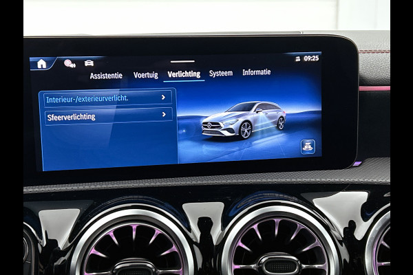 Mercedes-Benz CLA-Klasse Shooting Brake 250 e Star Edition AMG Line | Night Pakket | Sfeerverlichting | Ledkoplampen | Apple CarPlay | Keyless-Go | Inclusief 24 maanden MB Certified garantie voor Europa.