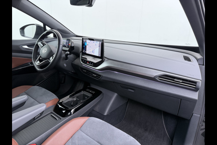 Volkswagen ID.4 204PK First 77kWh SOH 90% Leer/Alcantara Adap.Cruise Camera Apple Carplay Android Navi Ecc Pdc-a+v Lmv 20" Stoel+Stuurverwarming Led Bordherkenning Voor-Klimatisering Semi-Autopilot App-Connect E-sound Front-Assist Origineel Nederlandse Auto