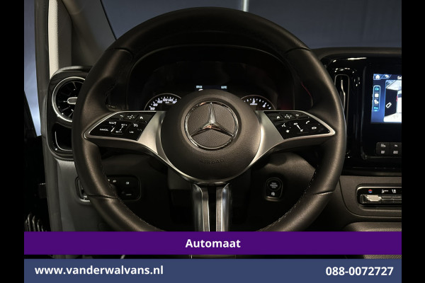 Mercedes-Benz Vito 116 CDI 164pk 9G-Tronic Automaat L2H1 Dubbele Cabine Fabrieksgarantie Euro6 Airco | 2x zijdeur | 5-Zits | 360 graden Camera | Na LED, LM velgen, 2500kg Trekhaak, Adaptieve Cruisecontrol, Parkeersensoren, Isofix, MBUX