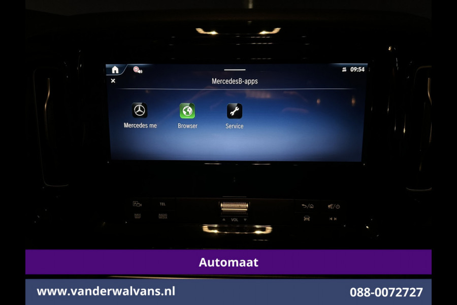 Mercedes-Benz Vito 116 CDI 164pk 9G-Tronic Automaat L2H1 Dubbele Cabine Fabrieksgarantie Euro6 Airco | 2x zijdeur | 5-Zits | 360 graden Camera | Na LED, LM velgen, 2500kg Trekhaak, Adaptieve Cruisecontrol, Parkeersensoren, Isofix, MBUX