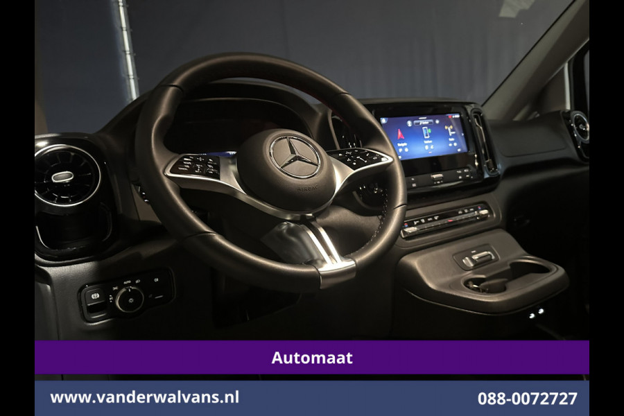 Mercedes-Benz Vito 116 CDI 164pk 9G-Tronic Automaat L2H1 Dubbele Cabine Fabrieksgarantie Euro6 Airco | 2x zijdeur | 5-Zits | 360 graden Camera | Na LED, LM velgen, 2500kg Trekhaak, Adaptieve Cruisecontrol, Parkeersensoren, Isofix, MBUX