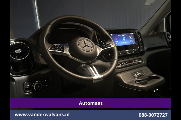 Mercedes-Benz Vito 116 CDI 164pk 9G-Tronic Automaat L2H1 Dubbele Cabine Fabrieksgarantie Euro6 Airco | 2x zijdeur | 5-Zits | 360 graden Camera | Na LED, LM velgen, 2500kg Trekhaak, Adaptieve Cruisecontrol, Parkeersensoren, Isofix, MBUX