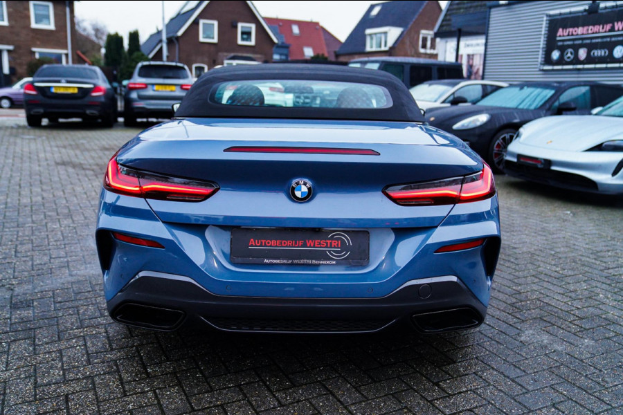 BMW 8 Serie M850i xDrive High Executive | Harman Kardon | Barcelona Blau | Adaptieve cruise | Laser LED | HuD | Stoelventilatie |