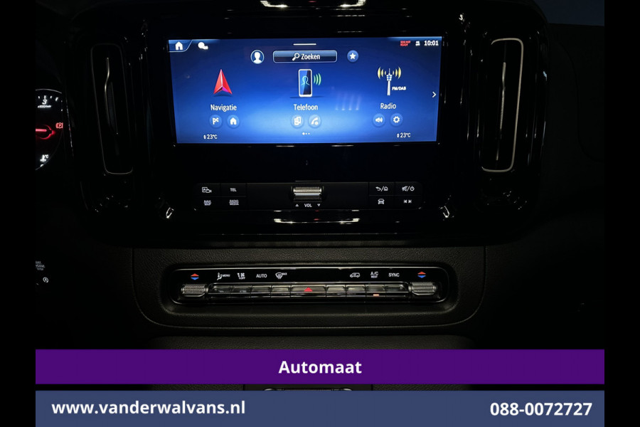 Mercedes-Benz Vito 116 CDI 164pk 9G-Tronic Automaat L2H1 Dubbele Cabine Fabrieksgarantie Euro6 Airco | 2x zijdeur | 5-Zits | 360 graden Camera | Na LED, LM velgen, 2500kg Trekhaak, Adaptieve Cruisecontrol, Parkeersensoren, Isofix, MBUX