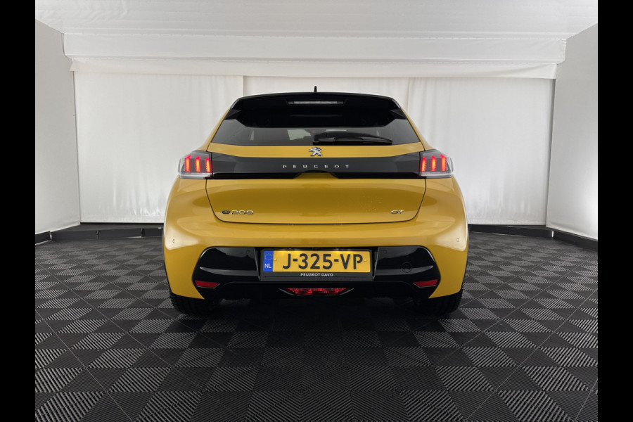 Peugeot e-208 EV GT 350 50 kWh [ 3-Fase ] {SOH-88%} (INCL.BTW) *FULL-LED | DIGI-COCKPIT | BLINDSPOT | CAMERA | LEATHER-ALCANTARA | AMBIENT-LIGHT | NAVI-FULLMAP | LANE-ASSIST | KEYLESS | DAB | CCS-FASTLOADER | HEATED-SPORTSEATS | 17''ALU