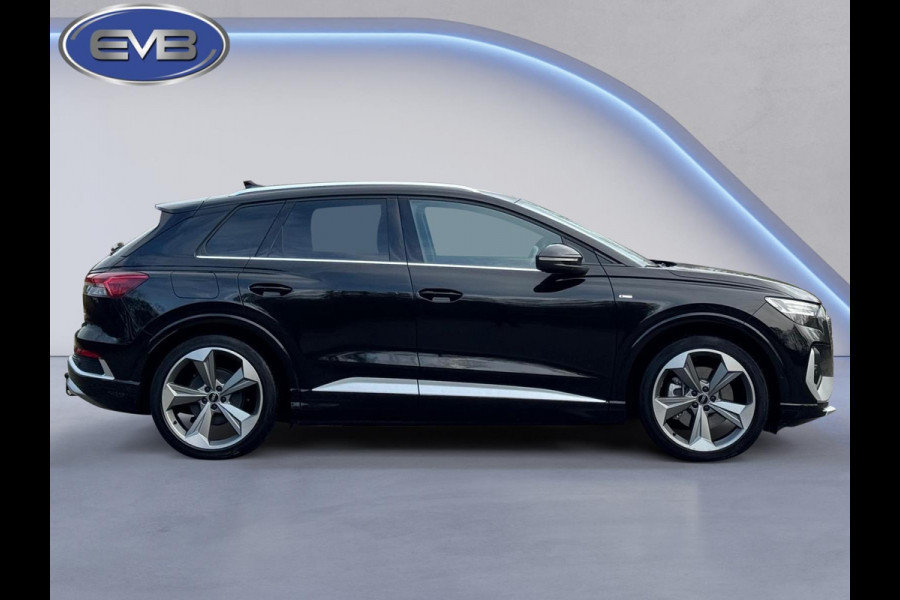 Audi Q4 e-tron 40 S 300 pk edition 77 kWh, SOH 92,5 %, 1 e eigenaar, 2 X S line, 21 ", Electrische trekhaak, NL auto met nap