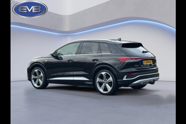 Audi Q4 e-tron 40 S 300 pk edition 77 kWh, SOH 92,5 %, 1 e eigenaar, 2 X S line, 21 ", Electrische trekhaak, NL auto met nap