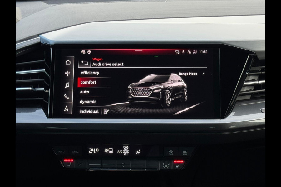 Audi Q4 e-tron 40 S 300 pk edition 77 kWh, SOH 92,5 %, 1 e eigenaar, 2 X S line, 21 ", Electrische trekhaak, NL auto met nap