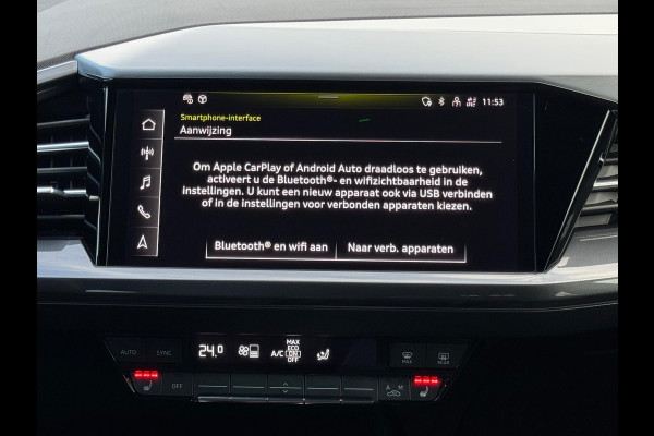 Audi Q4 e-tron 40 S 300 pk edition 77 kWh, SOH 92,5 %, 1 e eigenaar, 2 X S line, 21 ", Electrische trekhaak, NL auto met nap