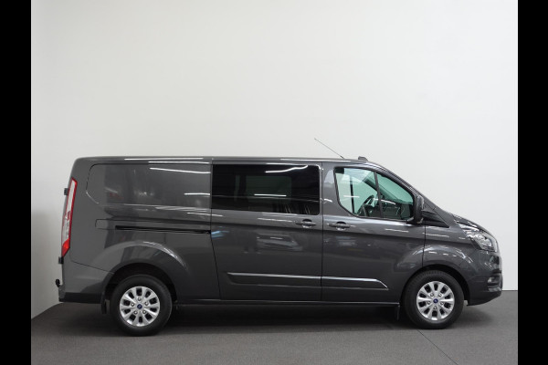 Ford Transit Custom 300 2.0 TDCI L2H1 Limited Dubbele Cabine Automaat Navigatie Airco 2 Schuifdeuren Trekhaak PDC  Carplay  DAB