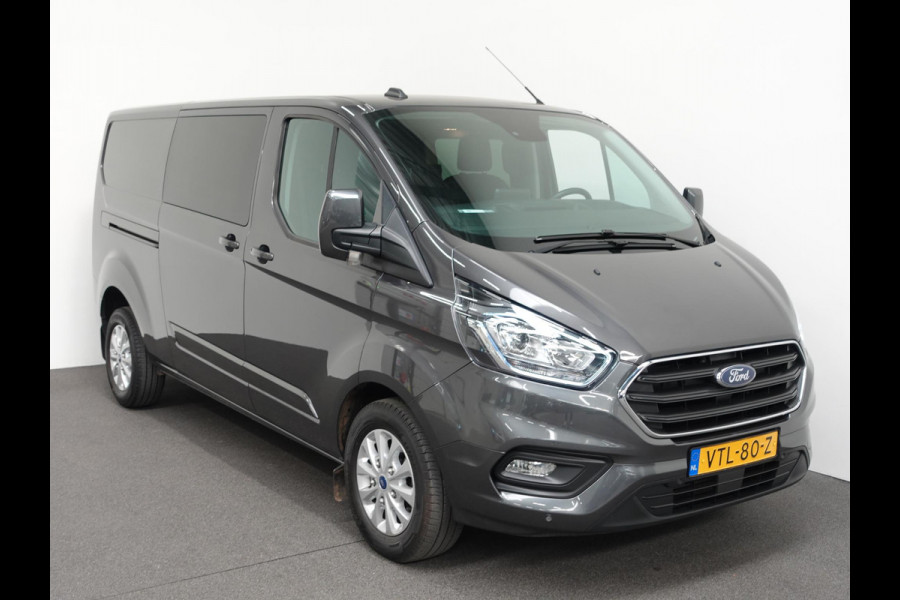 Ford Transit Custom 300 2.0 TDCI L2H1 Limited Dubbele Cabine Automaat Navigatie Airco 2 Schuifdeuren Trekhaak PDC  Carplay  DAB