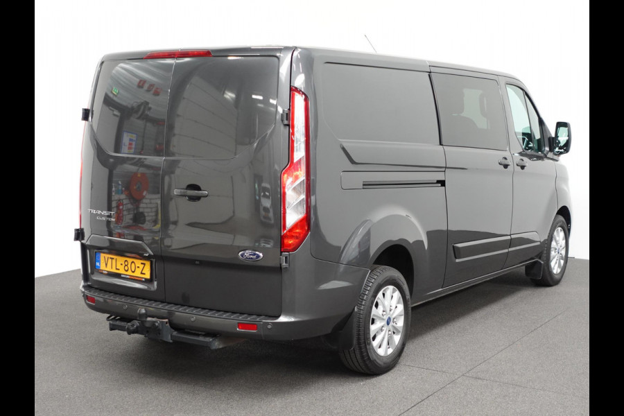 Ford Transit Custom 300 2.0 TDCI L2H1 Limited Dubbele Cabine Automaat Navigatie Airco 2 Schuifdeuren Trekhaak PDC  Carplay  DAB