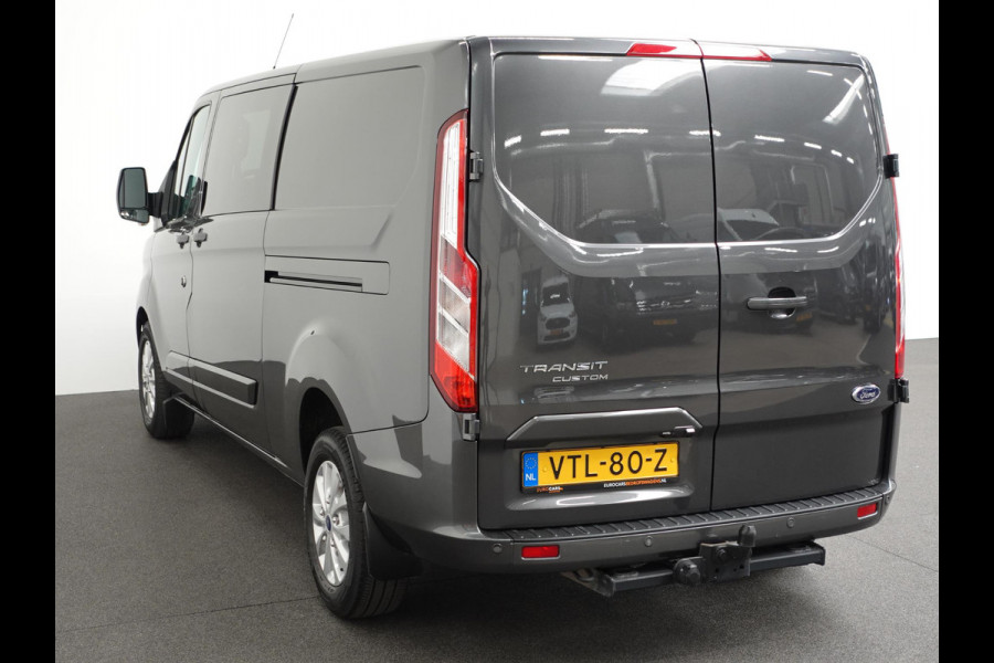 Ford Transit Custom 300 2.0 TDCI L2H1 Limited Dubbele Cabine Automaat Navigatie Airco 2 Schuifdeuren Trekhaak PDC  Carplay  DAB