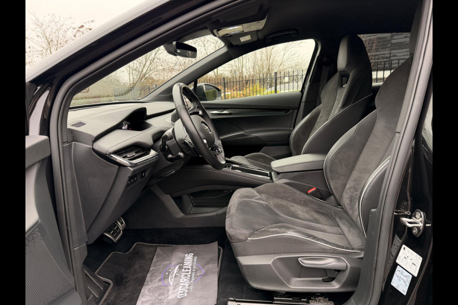 Škoda ENYAQ iV 60 SPORTLINE BLACK-EDITION LEDER APPLE CARPLAY|ANDROID NAVI CLIMATE, TREKHAAK