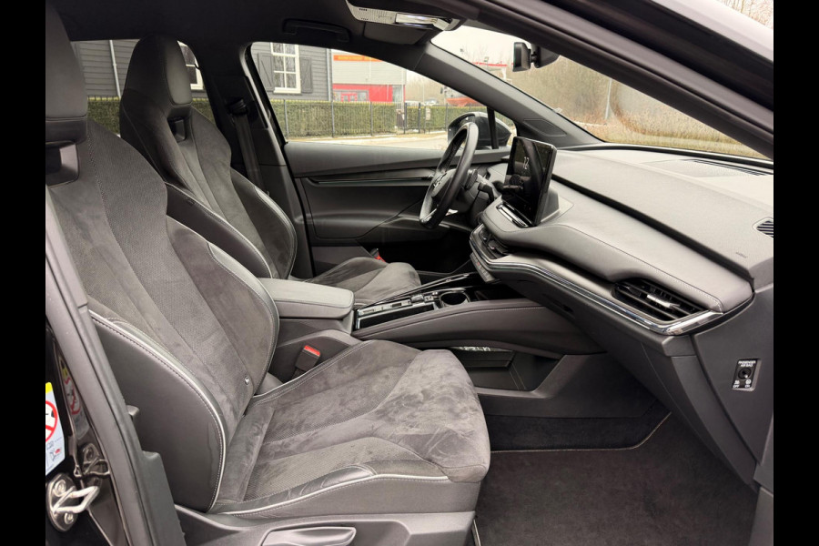 Škoda ENYAQ iV 60 SPORTLINE BLACK-EDITION LEDER APPLE CARPLAY|ANDROID NAVI CLIMATE, TREKHAAK