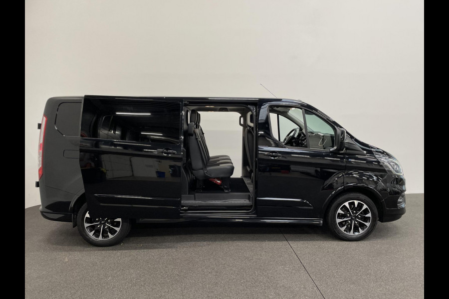 Ford Transit Custom 2.0 TDCI L2H1 Limited Sport Dubbele Cabine Airco Cruise Control Navi Trekhaak 2x schuifdeur apk t/m 10-12-'26