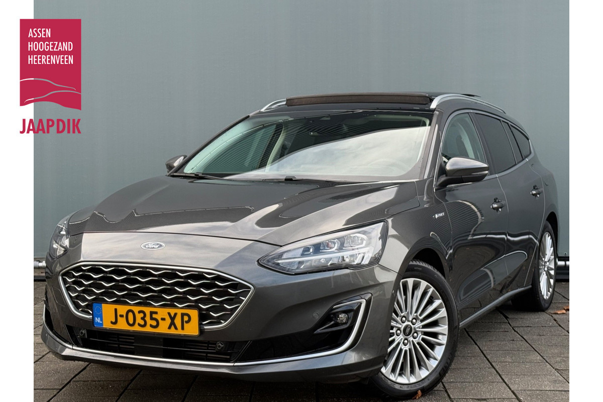 Ford FOCUS Wagon BWJ 11-2020 | 1.5T 150PK Vignale AUTOMAAT | LEER | PANO DAK | TREKHAAK | CAMERA | CLIMA | NAVI | LED | PDC 2X | CARPLAY