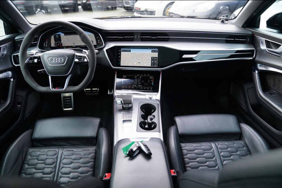 Audi RS6 Avant RS6 TFSI Quattro | B&O Advanced | Dynamic PLUS pakket | Keramisch | 360cam | HuD | Competition Velgen | Nightvision