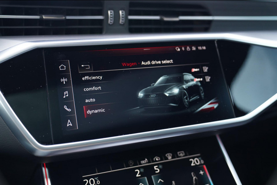 Audi RS6 Avant RS6 TFSI Quattro | B&O Advanced | Dynamic PLUS pakket | Keramisch | 360cam | HuD | Competition Velgen | Nightvision