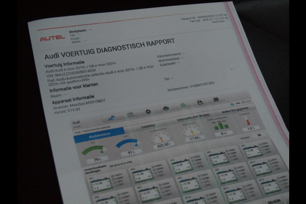Audi e-tron 55 quattro Business edition Plus 95 kWh | 91% | Panoramadak | Apple Carplay | Trekhaak | Parkeersensoren | Adaptieve Cruise Control |