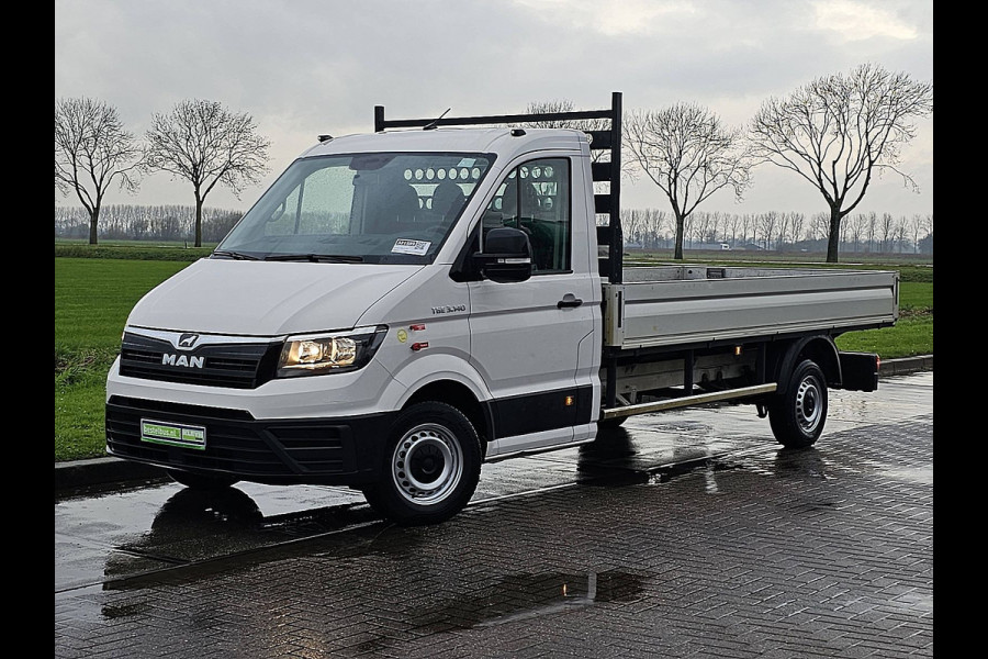 MAN TGE 35 2.0 L3 Open-Laadbak Trekhaak Airco 3-Zits Navi 140Pk Euro6!