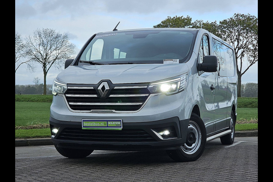 Renault Trafic 2.0 dCi 150 T29 L2H1 DC Airco Automaat Navi Sidebars Euro6 150Pk NAP 1e Eigenaar!