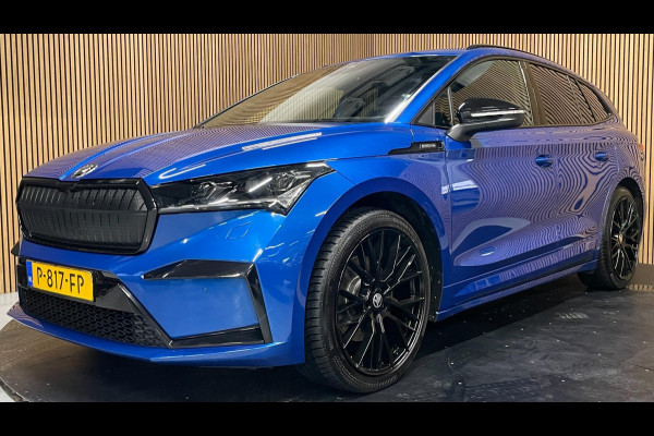 Škoda ENYAQ iV 60 Sportline|SOH 89%|AFN.TREKHAAK|KUIPSTOEL|CARPLAY/ANDROID|CAMERA|ACC|STOEL+STUURVERW.|IN.BTW|NL-AUTO|1e EIG.|NAP|